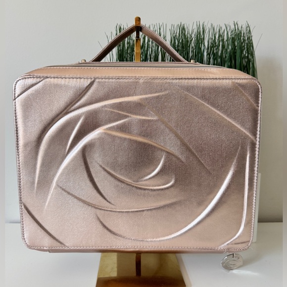 Lancôme Large Cosmetic Make Up Travel Case - Rose Gold Pink - Picture 1 of 15